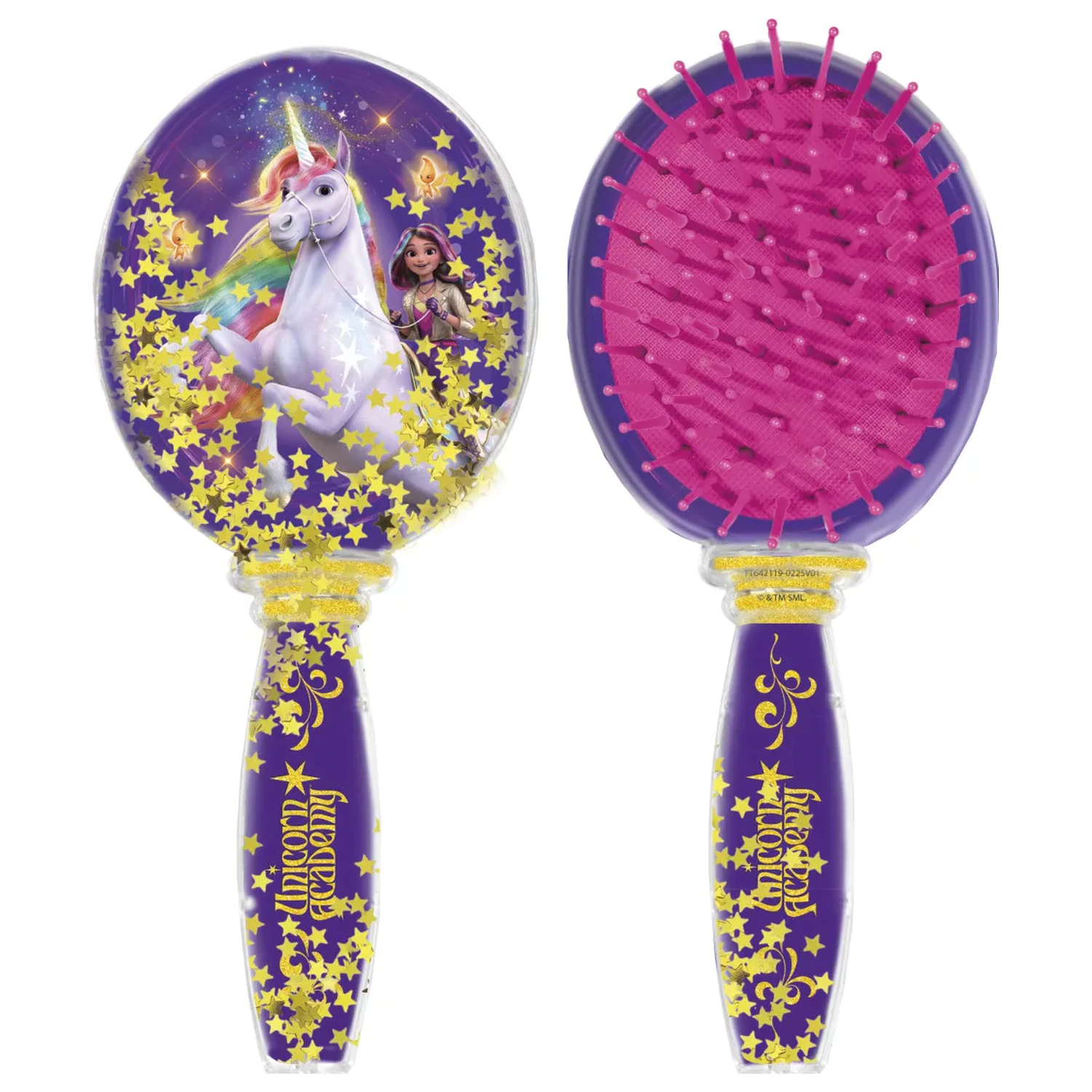 Unicorn Academy Star Glitter Haarbürste, Kamm 18 cm Produktfoto