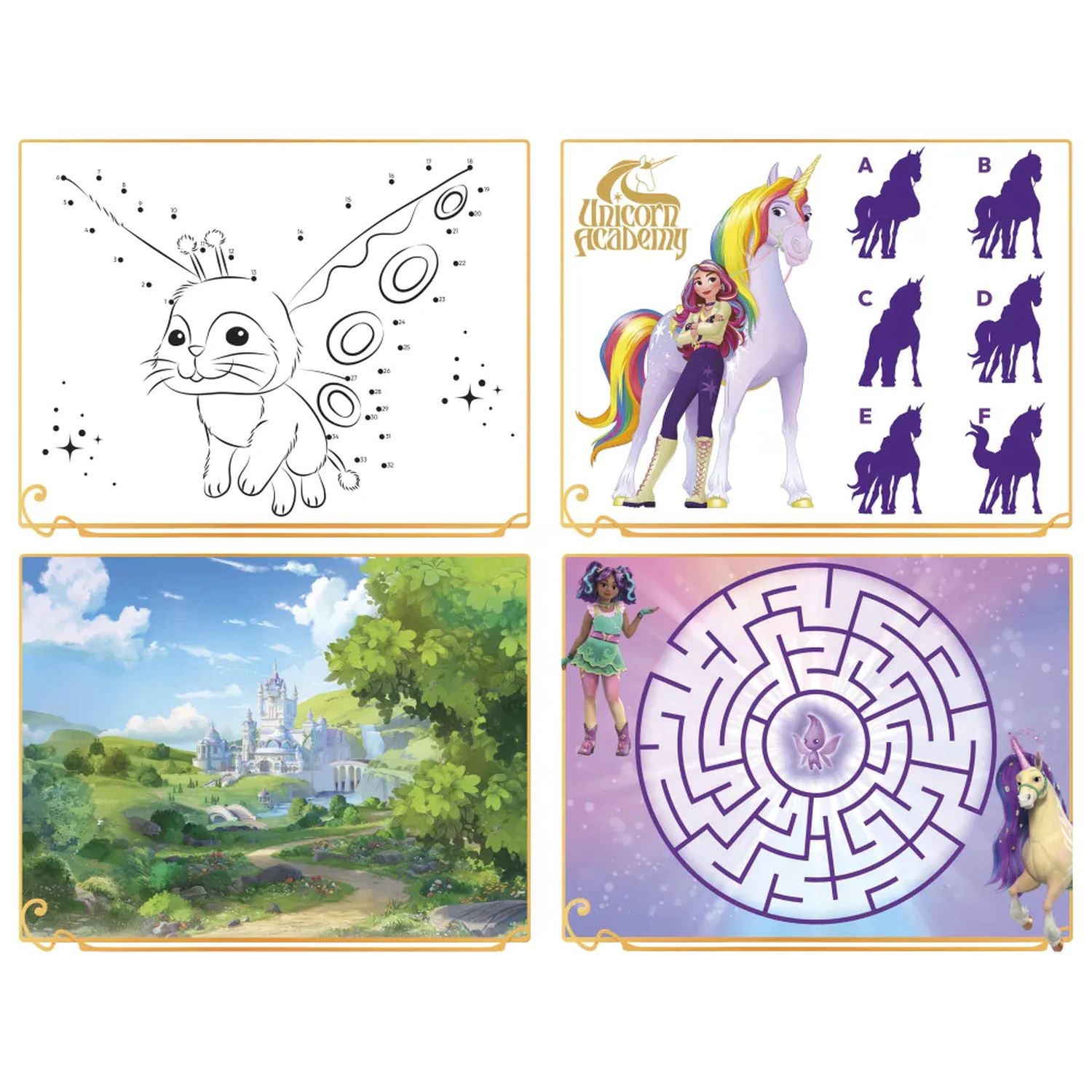 Unicorn Academy Super Sticker Set mit Spielzeug Produktfoto