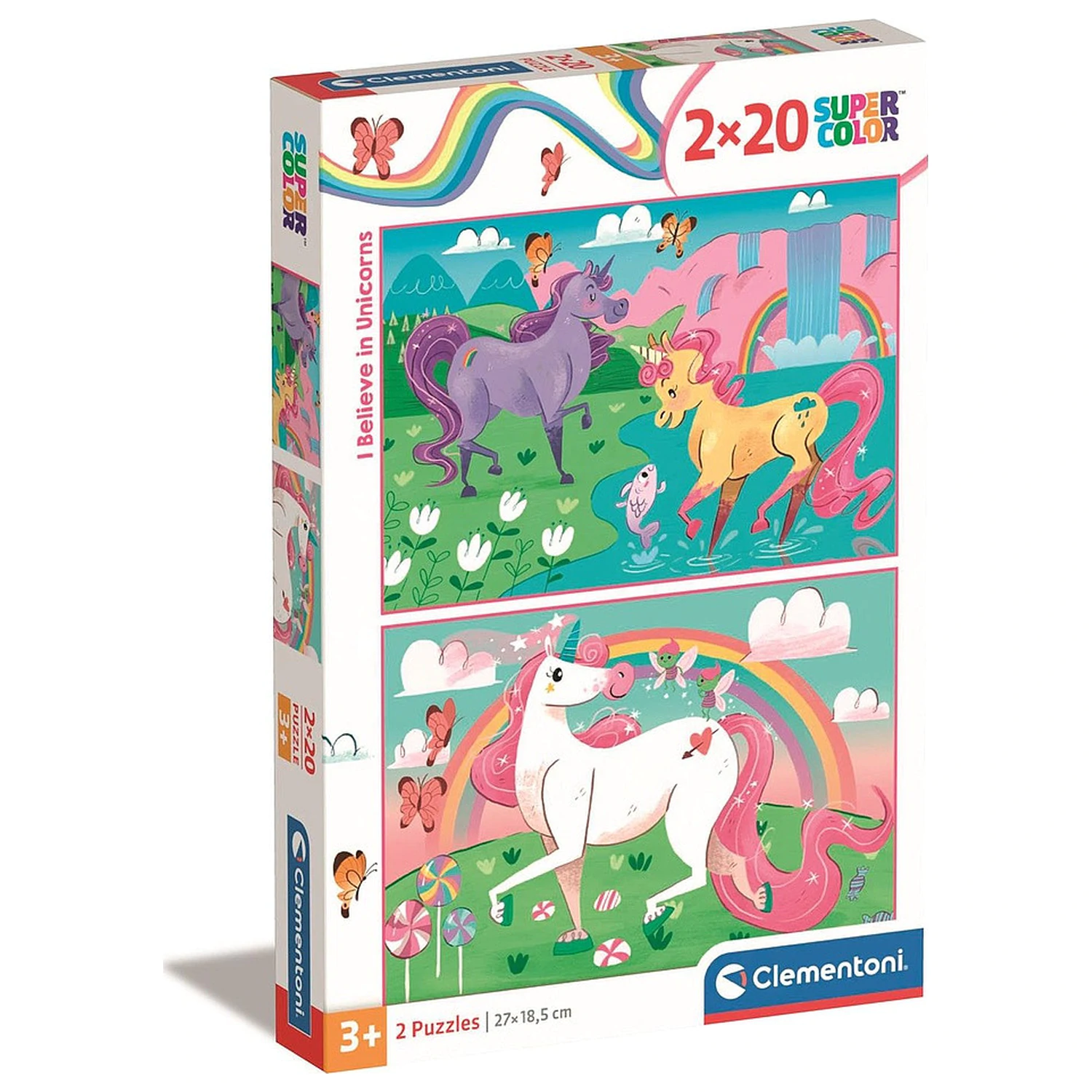 Unicorn Believe 2x20 Teile Puzzle Produktfoto