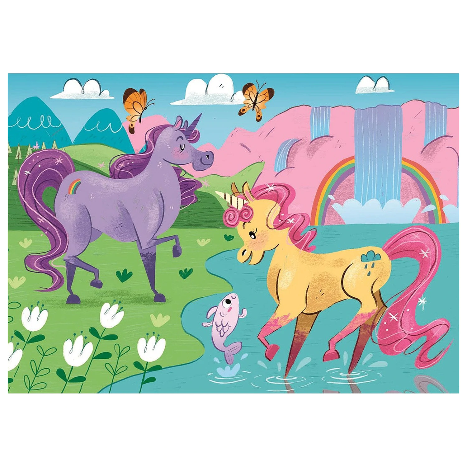 Unicorn Believe 2x20 Teile Puzzle Produktfoto