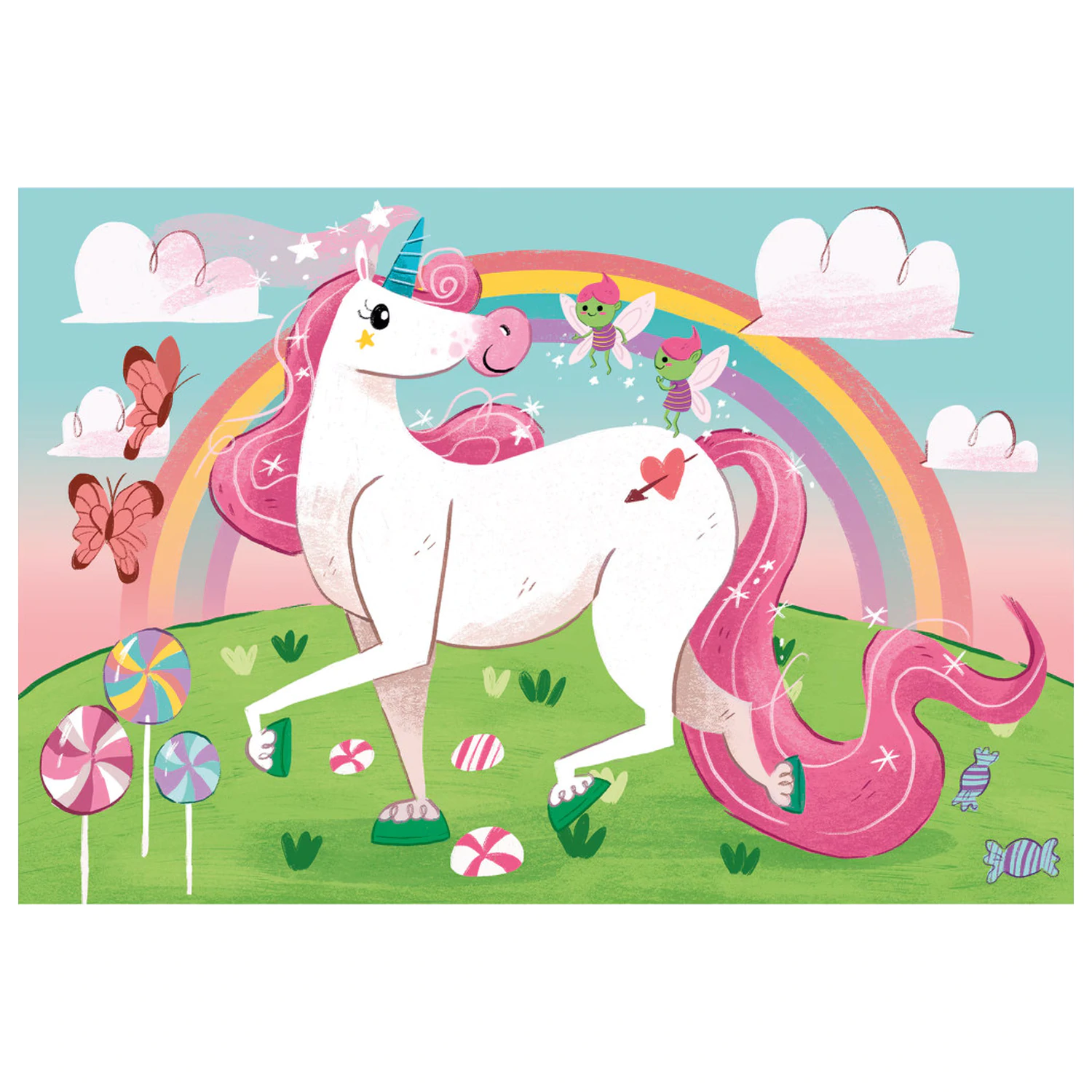Unicorn Believe 2x20 Teile Puzzle Produktfoto