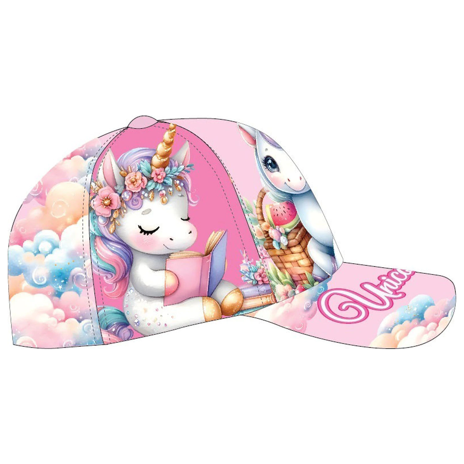 Unicorn Clouds Kinder Baseballkappe 53 cm Produktfoto