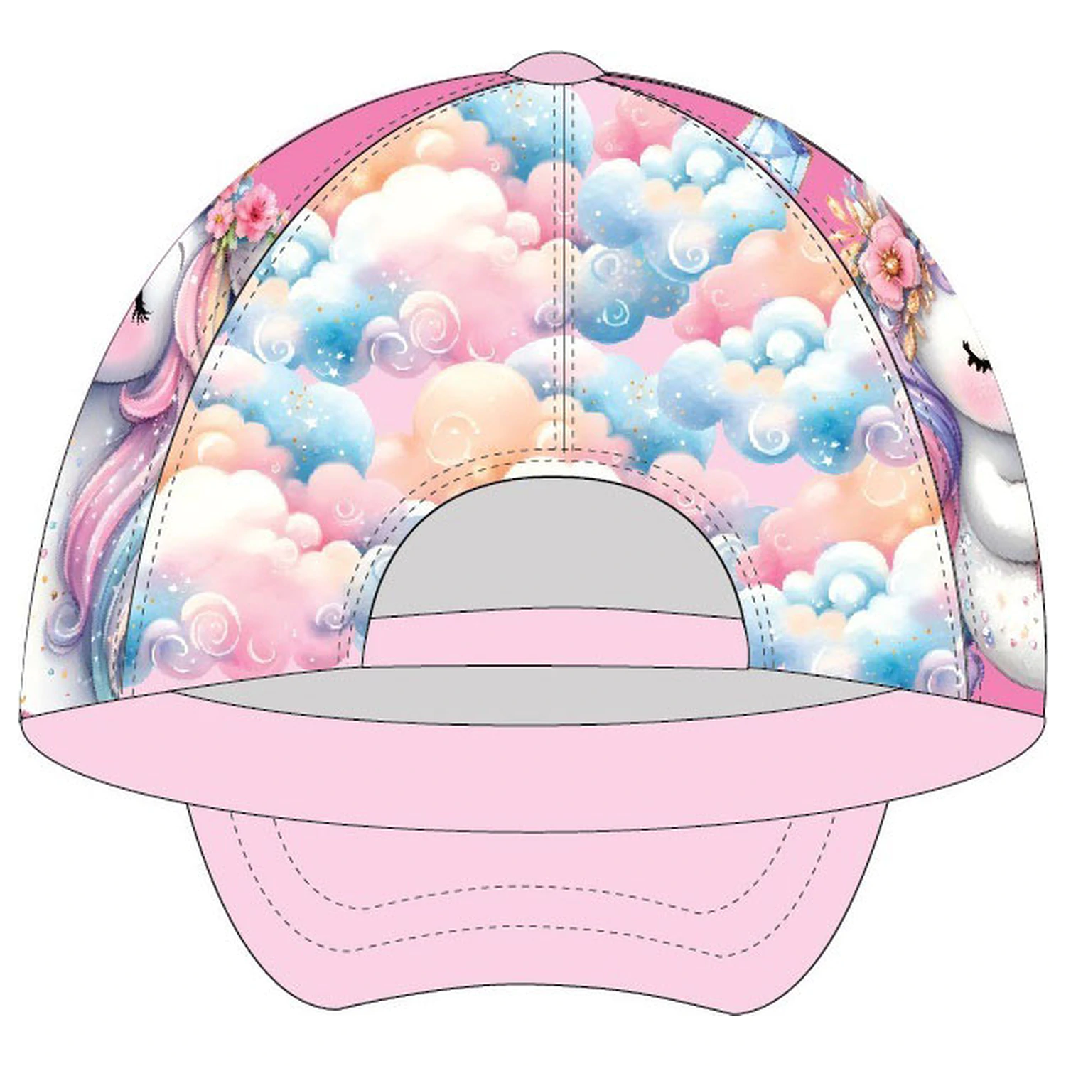 Unicorn Clouds Kinder Baseballkappe 53 cm Produktfoto
