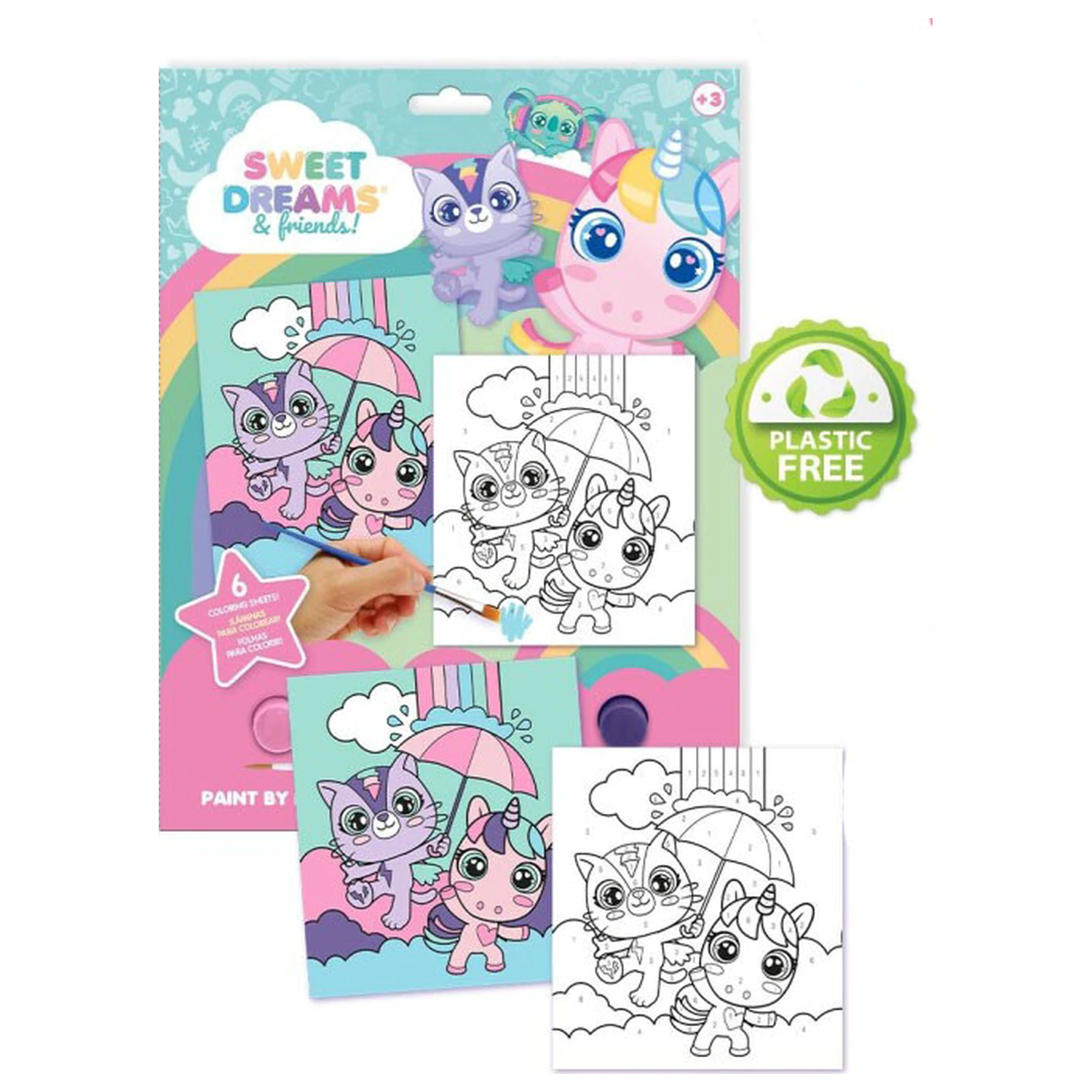 Unicorn Dreams mit Zahlreichen Malfarbensets Produktfoto