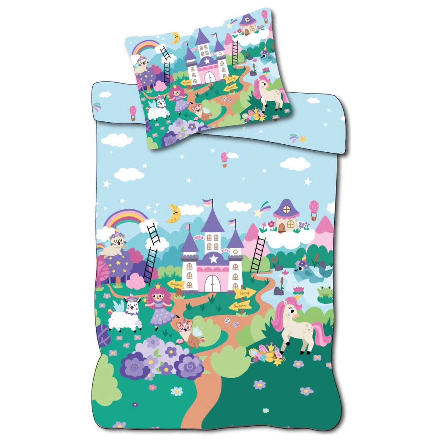 Unicorn Fairyland Kids, Vorschüler Bettbezug Produktfoto