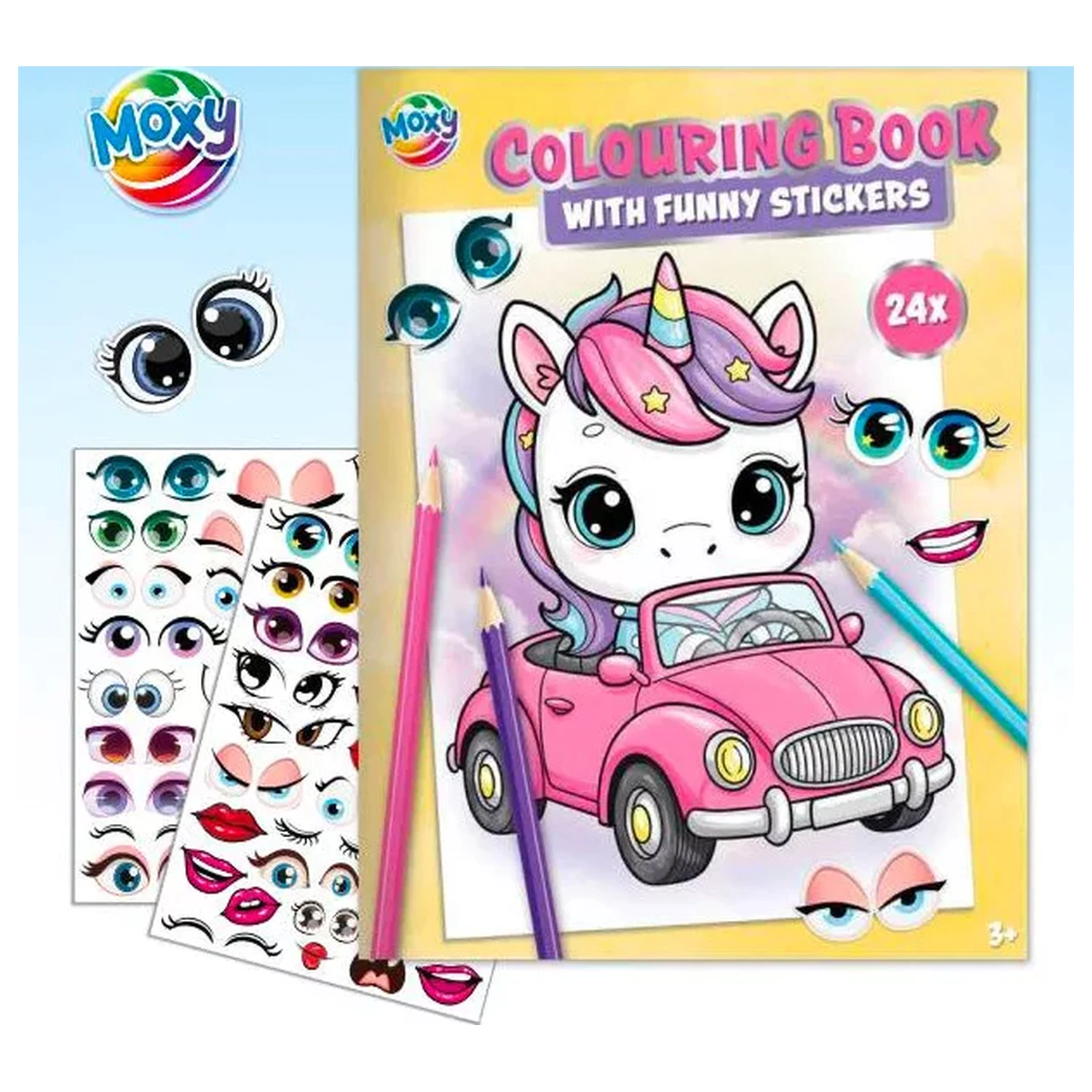 Unicorn Friends Malbuch mit Stickern Produktfoto