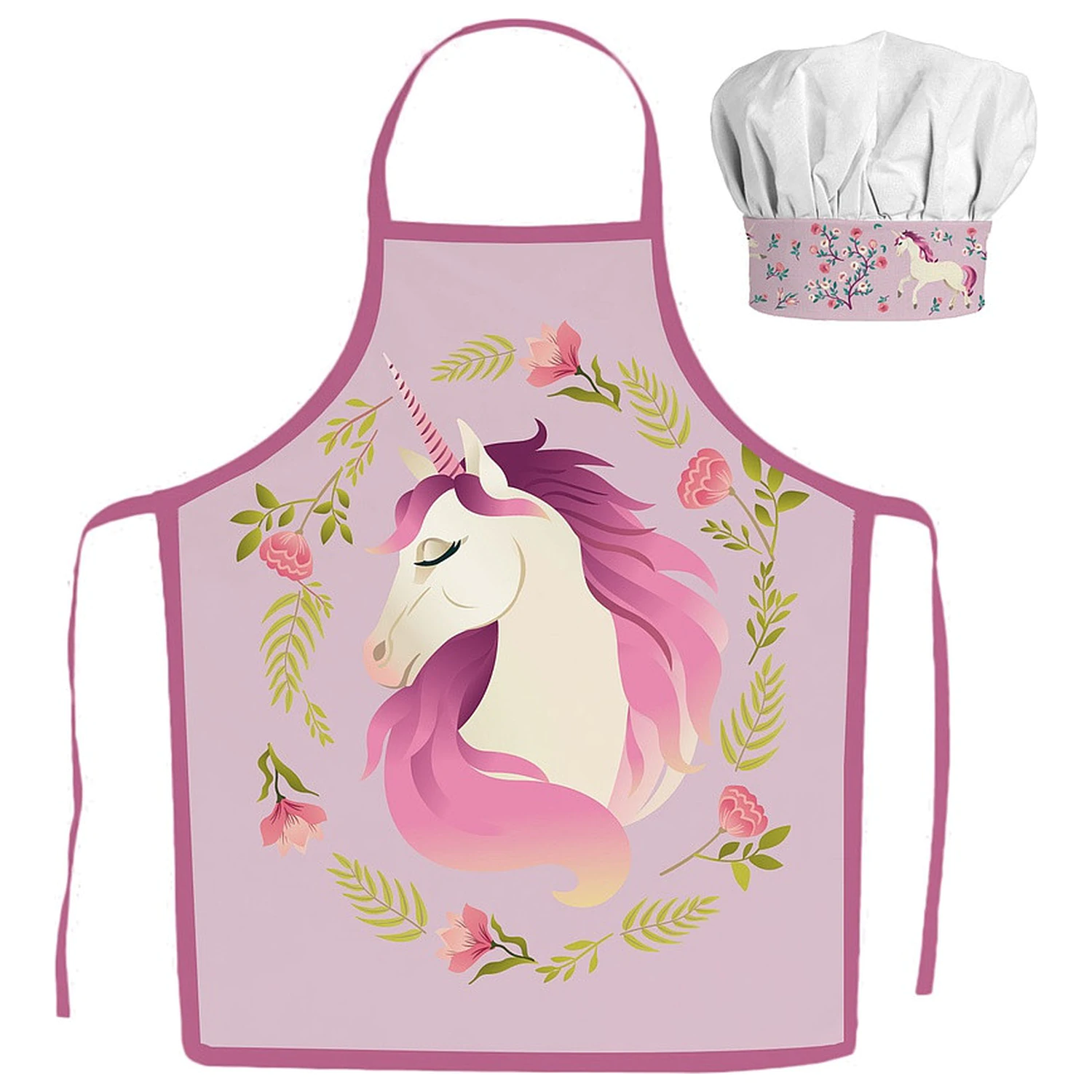 Unicorn Garden Kinder Schürze 2-teiliges Set Produktfoto