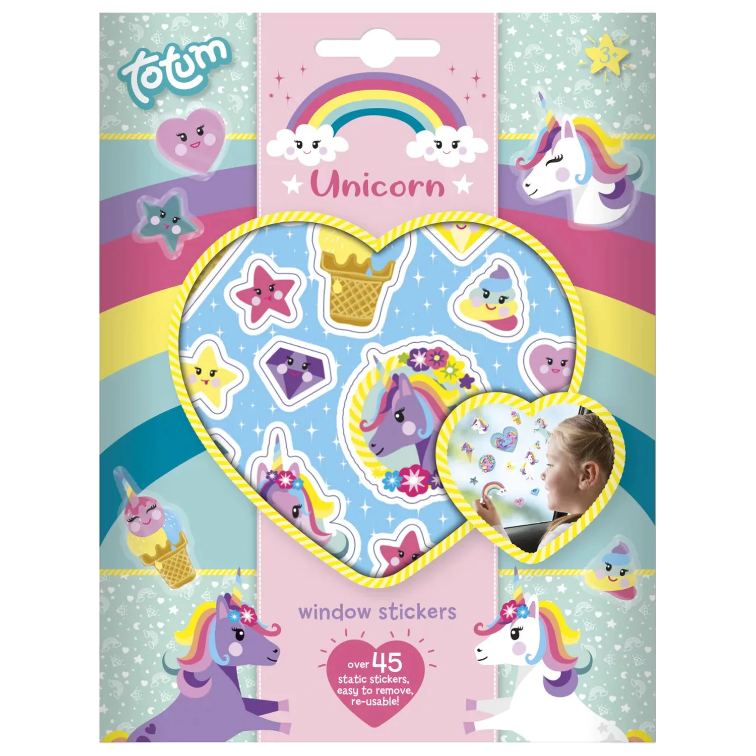 Unicorn Happy Fensterhaftbilder Set Produktfoto