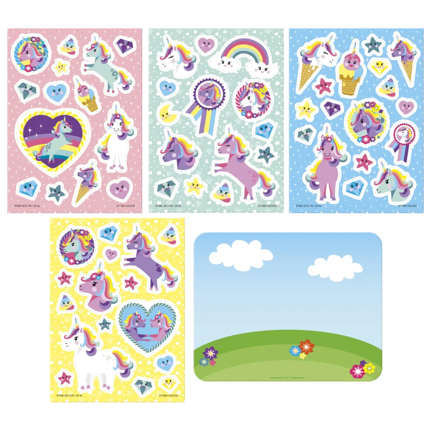 Unicorn Happy Fensterhaftbilder Set Produktfoto
