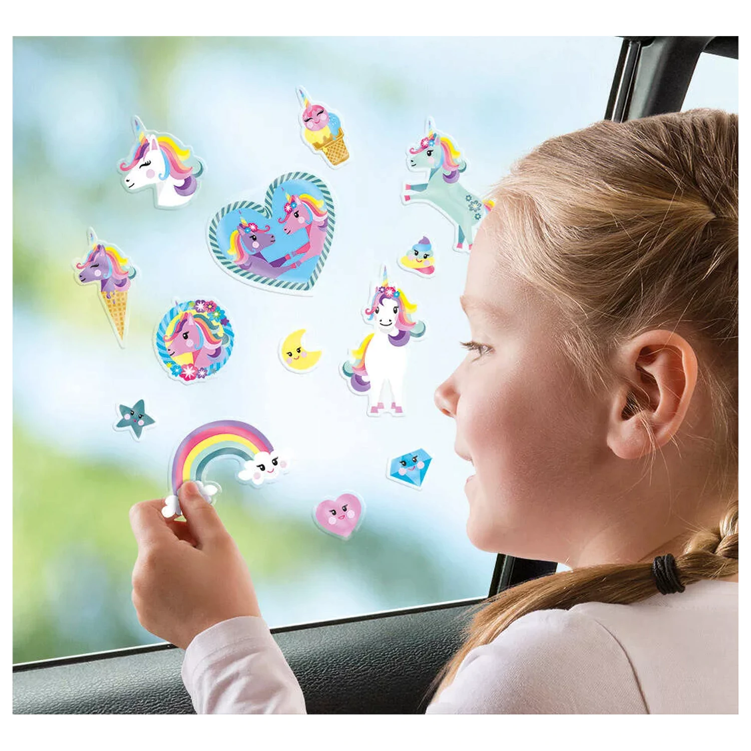 Unicorn Happy Fensterhaftbilder Set Produktfoto