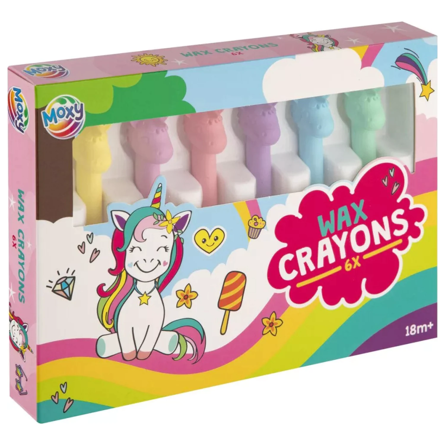 Unicorn Happy Shape Buntstifte, 6 Stück Produktfoto