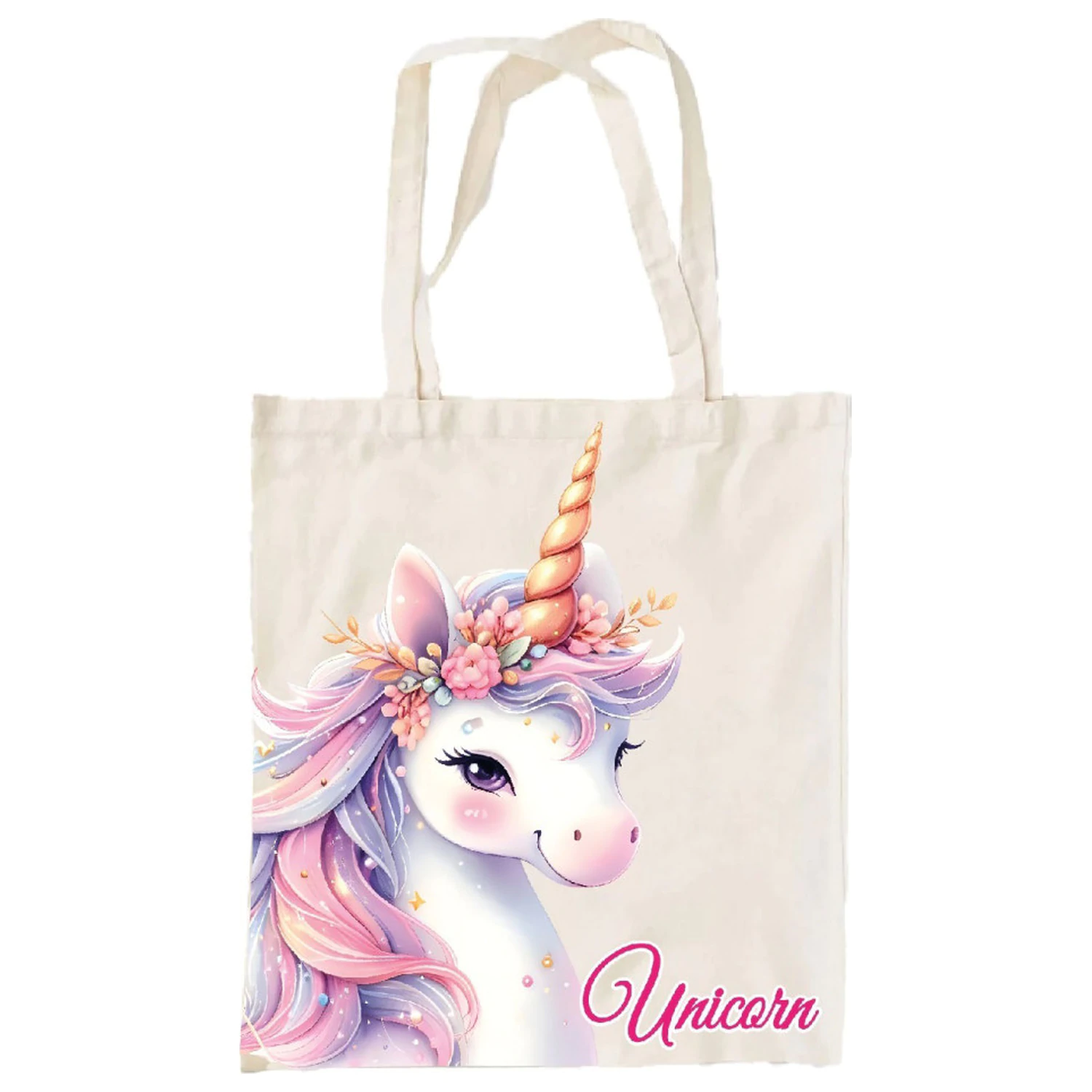 Unicorn Mystic Canvas Tasche, Einkaufstasche 44 cm Produktfoto