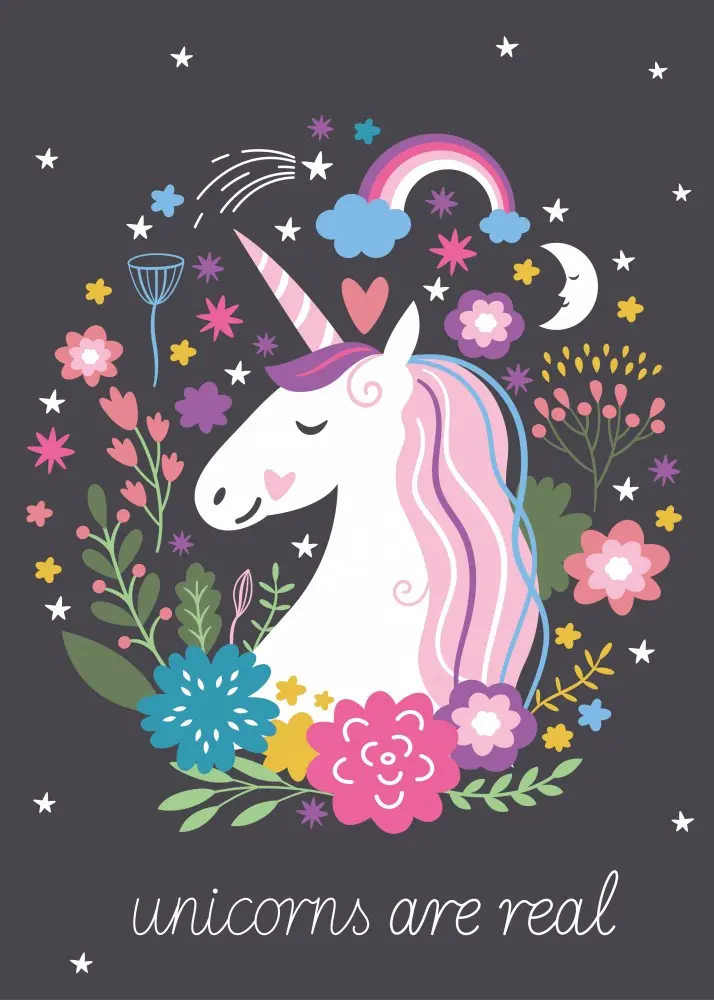 Unicorn Fleece Decke 100*140 cm Produktfoto