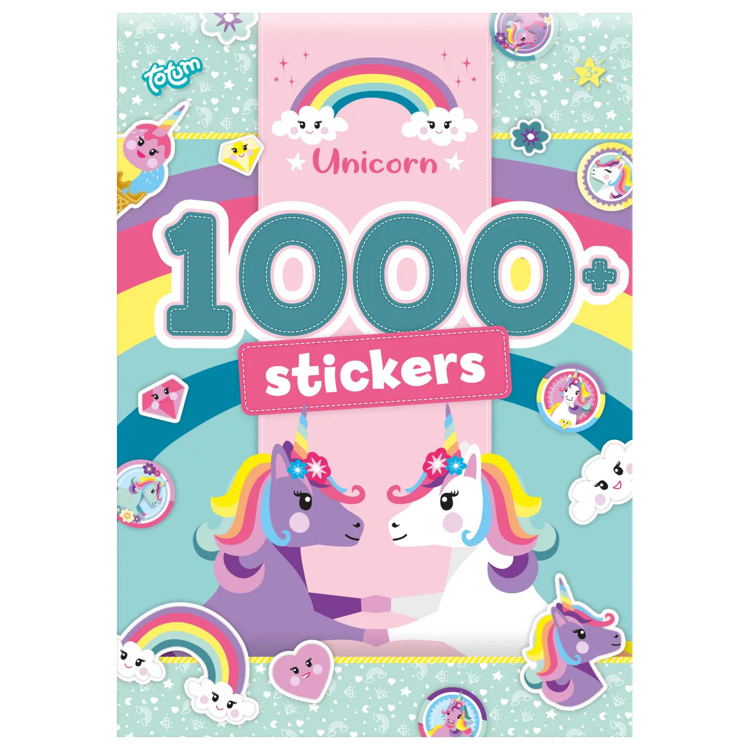 Unicorn Rainbow Sticker Pack 1000 Stück Produktfoto