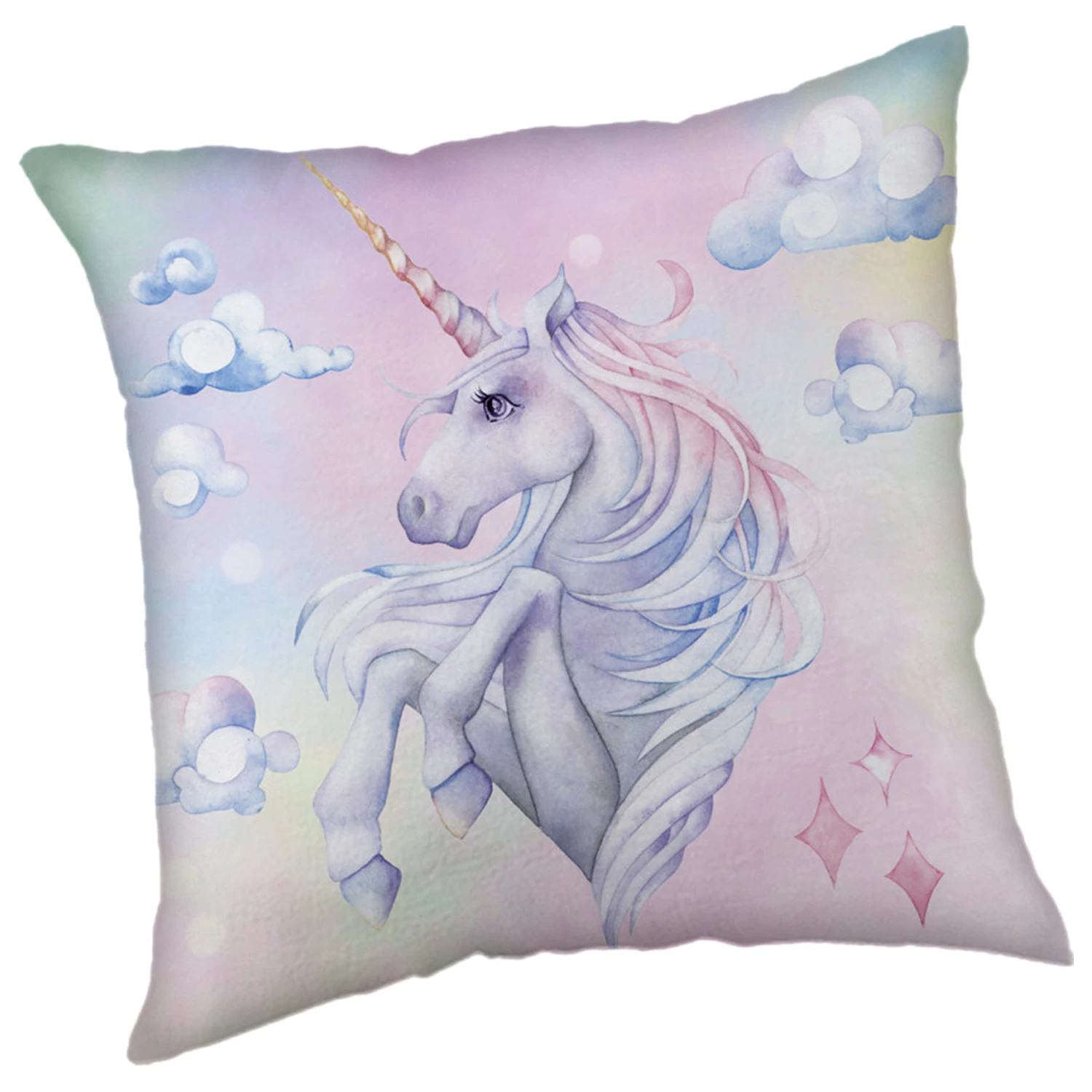 Unicorn Rainbow dekoratives Kissen Produktfoto