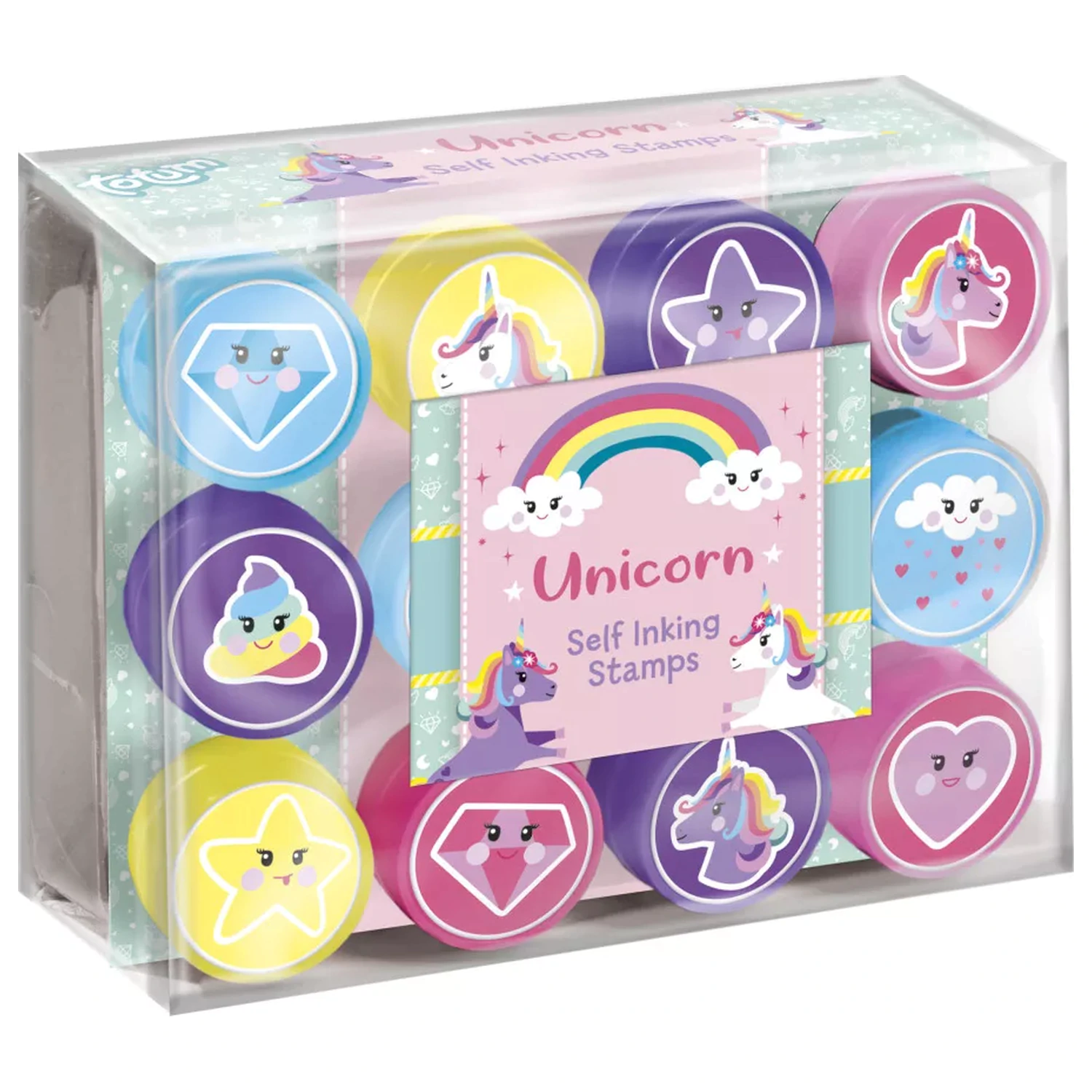Unicorn Smile Stempel Set 12 Stück Produktfoto