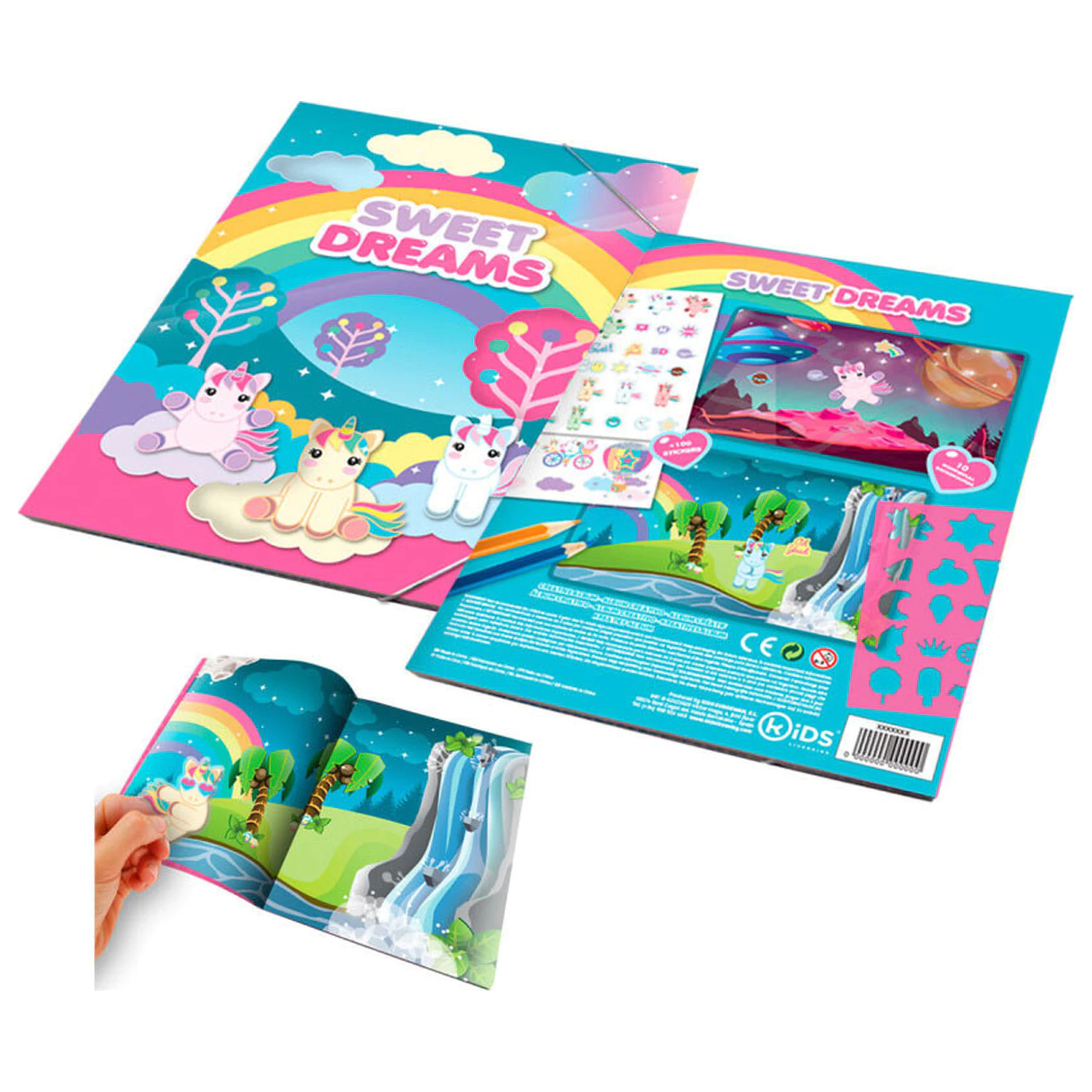 Unicorn Sweet Dreams Sticker-Album mit 1000 Stickern Produktfoto
