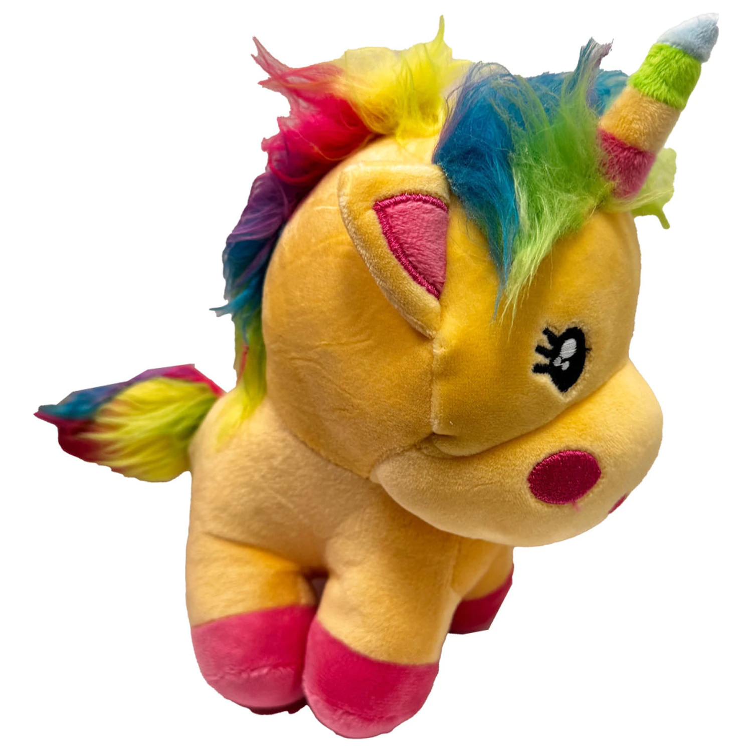 Unicorn Gelb Plüschfigur 16 cm Produktfoto