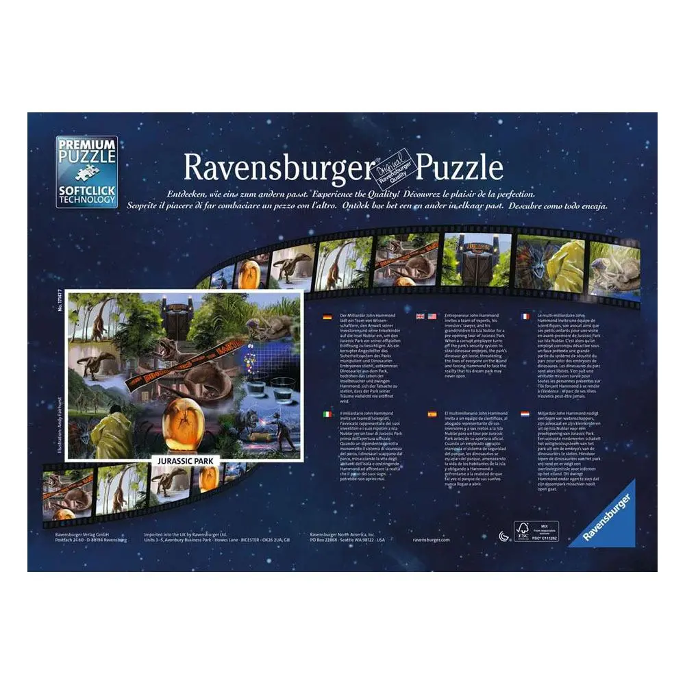 Universal Artist Collection Puzzle Jurassic Park (1000 Teile) Produktfoto