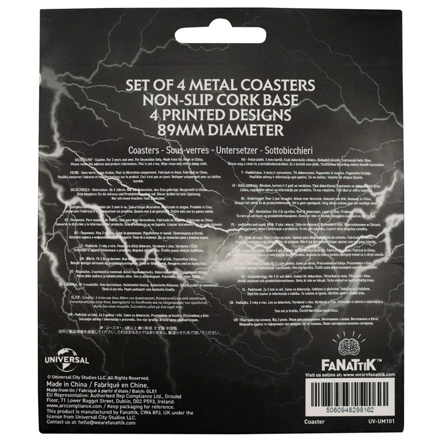 Universal Monsters Untersetzer 4er-Pack Produktfoto