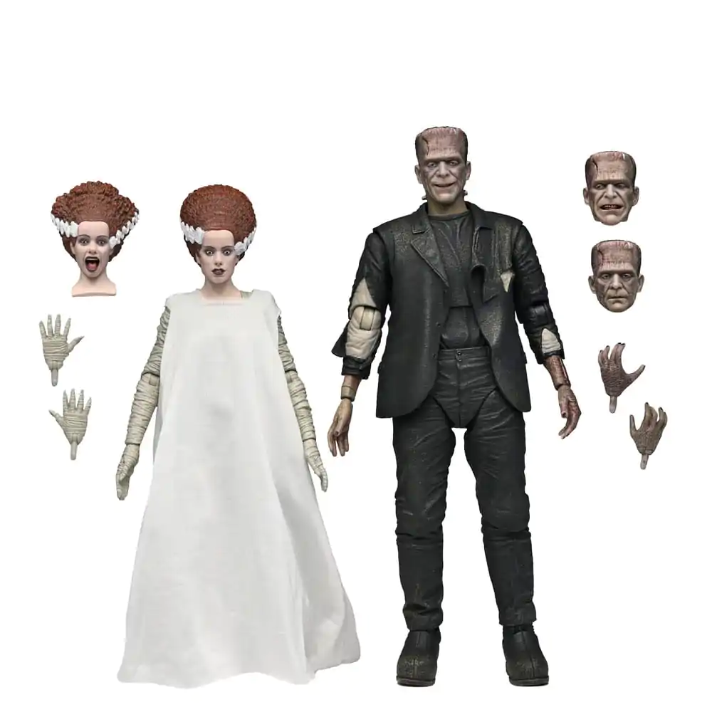 Universal Monsters Actionfiguren 2er-Pack Bride of Frankenstein 90th Anniversary The Monster & His Mate 18 cm Produktfoto