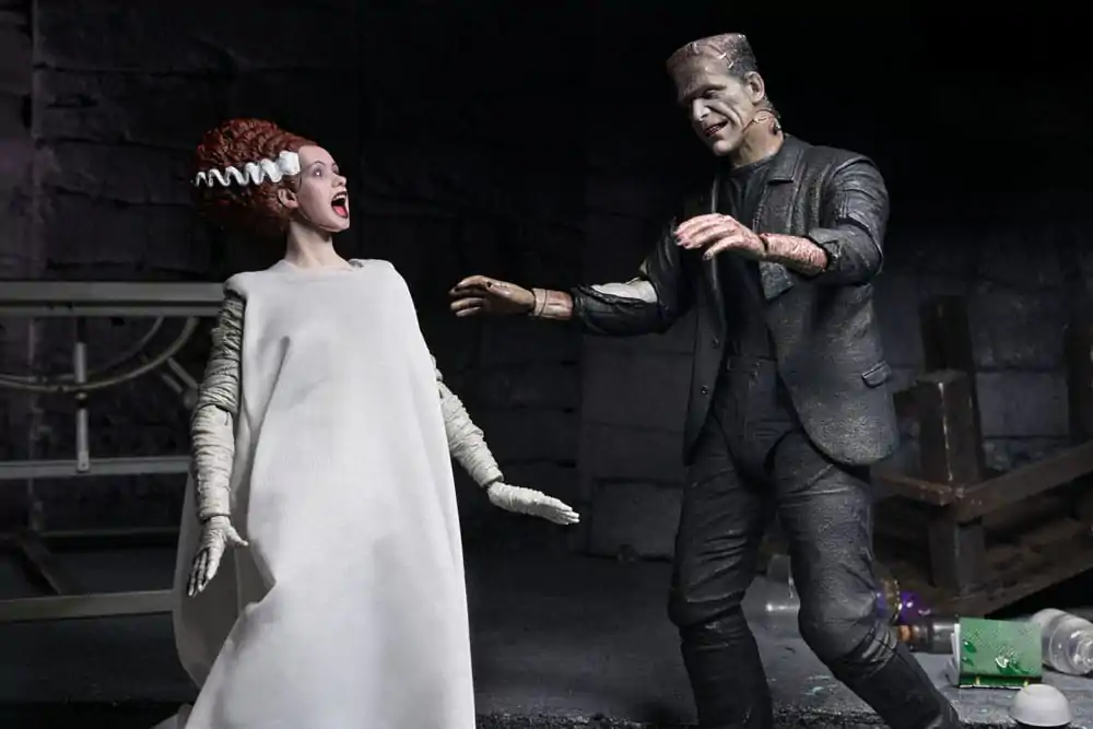 Universal Monsters Actionfiguren 2er-Pack Bride of Frankenstein 90th Anniversary The Monster & His Mate 18 cm Produktfoto