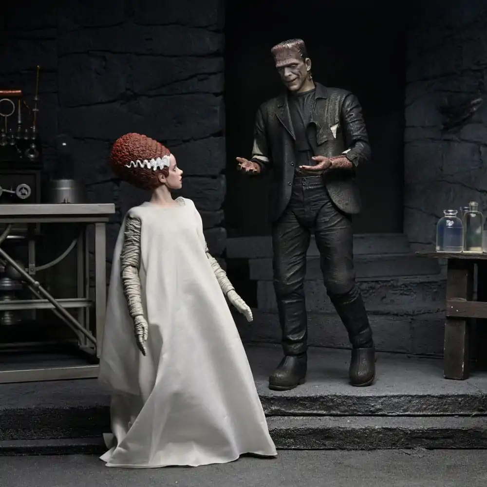 Universal Monsters Actionfiguren 2er-Pack Bride of Frankenstein 90th Anniversary The Monster & His Mate 18 cm Produktfoto