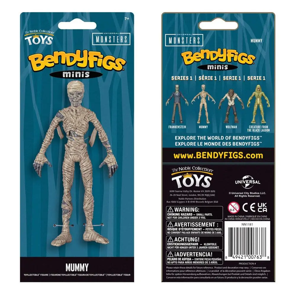 Universal Monsters Bendyfigs Biegefigur Mummy 14 cm Produktfoto
