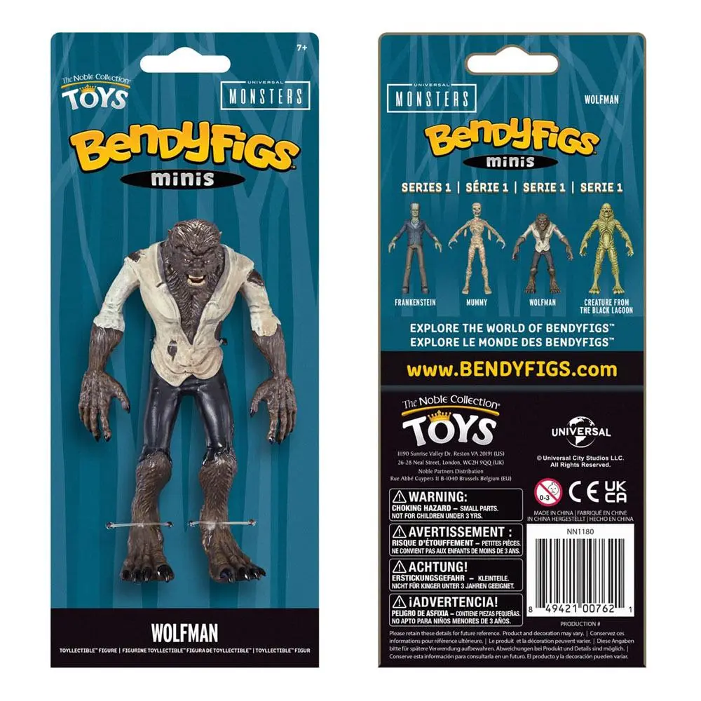 Universal Monsters Bendyfigs Biegefigur Wolfman 14 cm Produktfoto