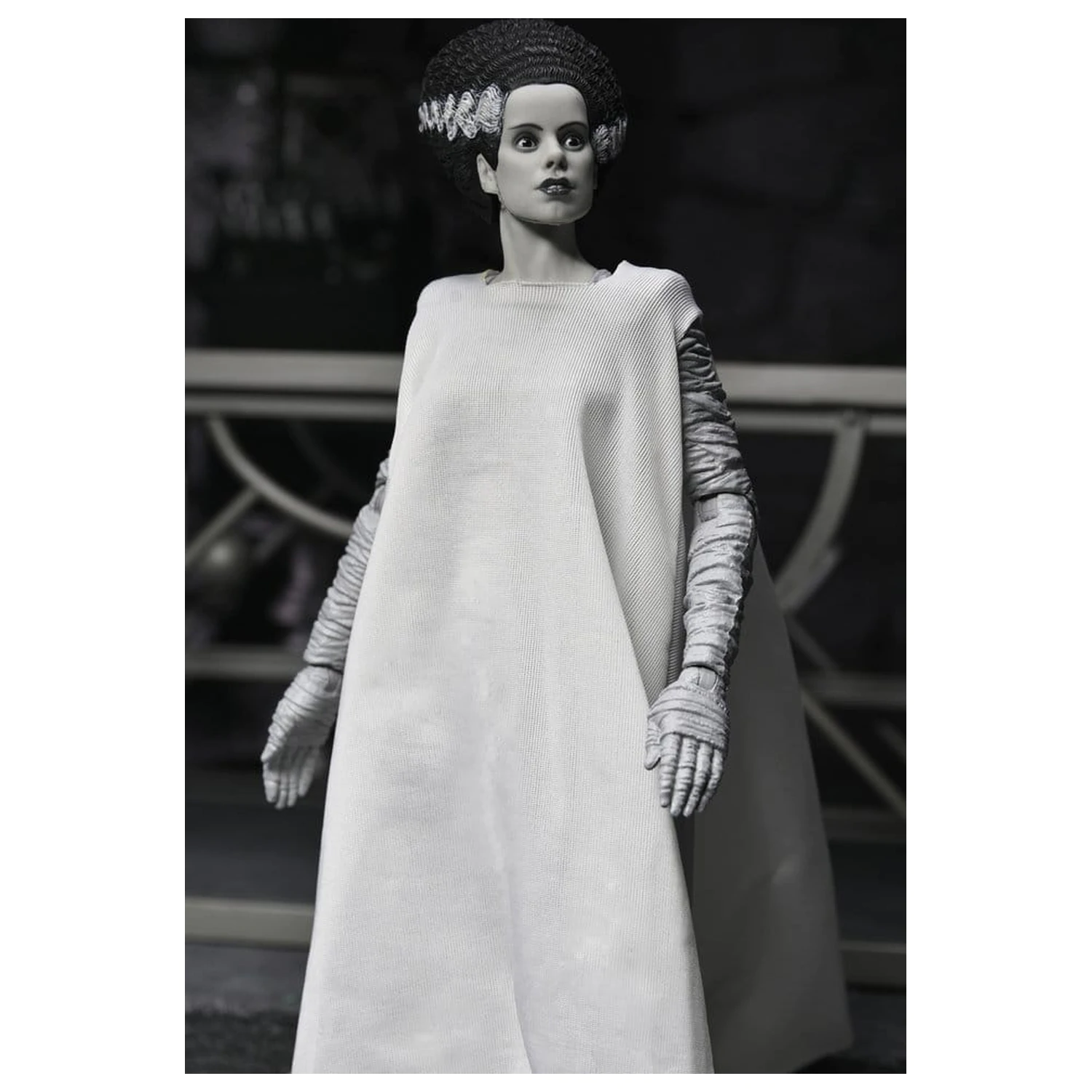 Universal Monsters 2er-Pack Actionfiguren Bride of Frankenstein 90th Anniversary The Monster & His Mate (B&W) 18 cm Produktfoto