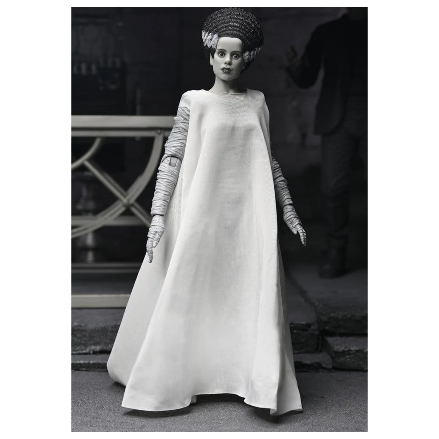Universal Monsters 2er-Pack Actionfiguren Bride of Frankenstein 90th Anniversary The Monster & His Mate (B&W) 18 cm Produktfoto