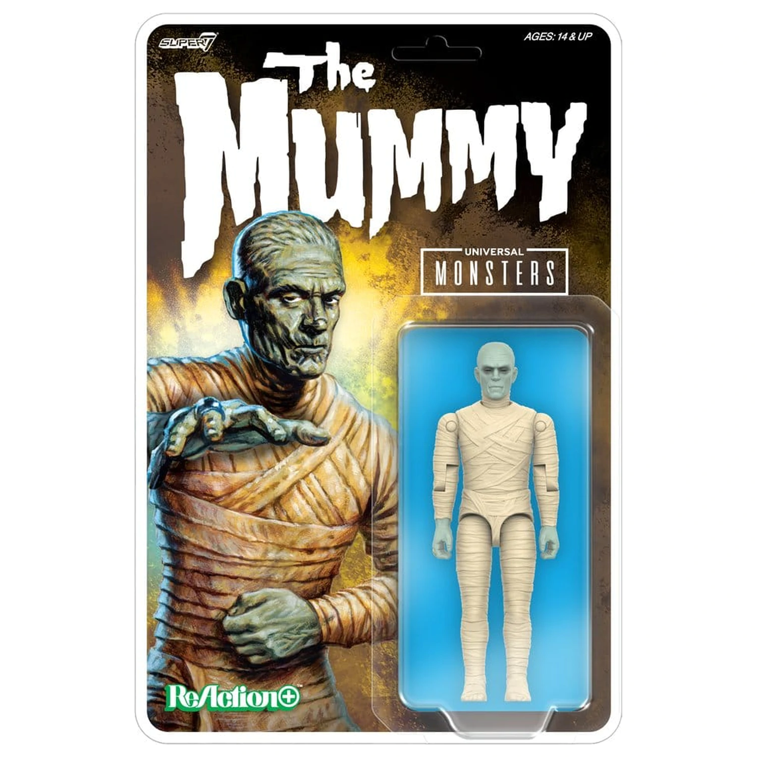 Universal Monsters ReAction+ Action Figur Wave 02 The Mummy Produktfoto