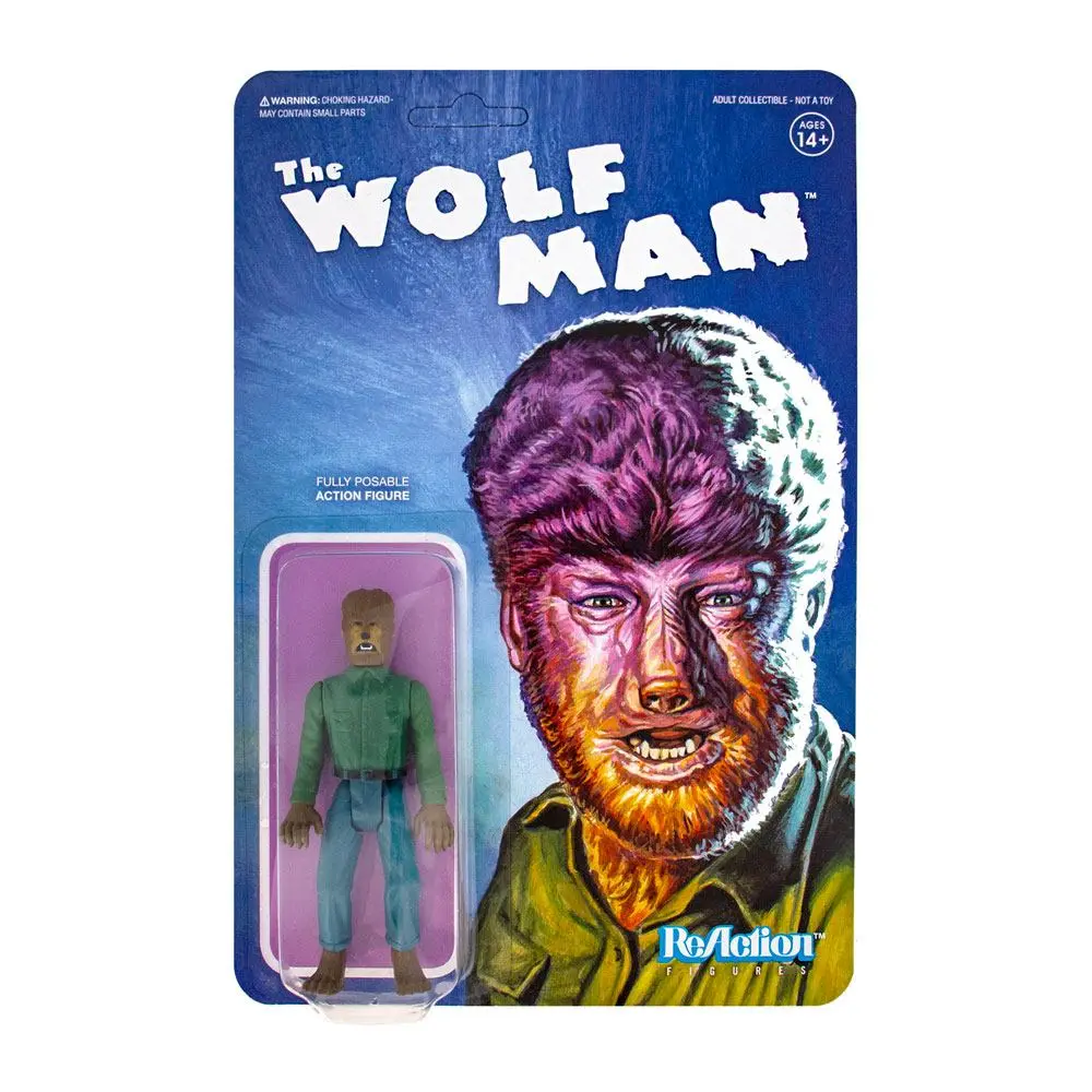 Universal Monsters ReAction Action Figur The Wolf Man 10 cm Produktfoto