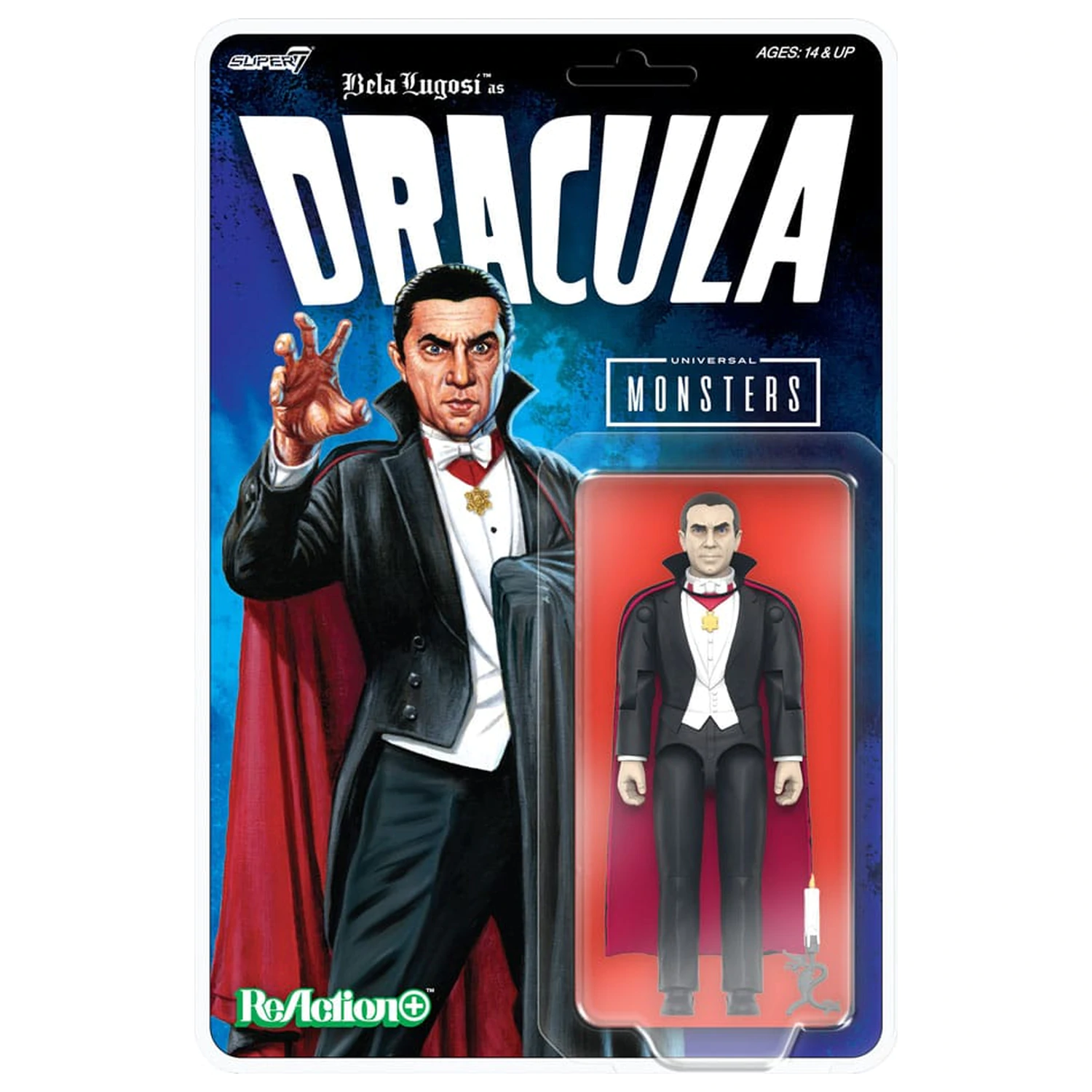Universal Monsters ReAction+ Action Figur Wave 1 Dracula 10 cm Produktfoto