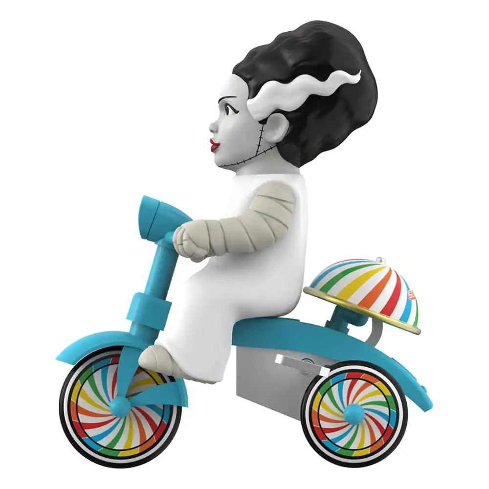 Universal Monsters Super Cycles Actionfigur Bride of Frankenstein (White with Blue Trike) 13 cm Produktfoto