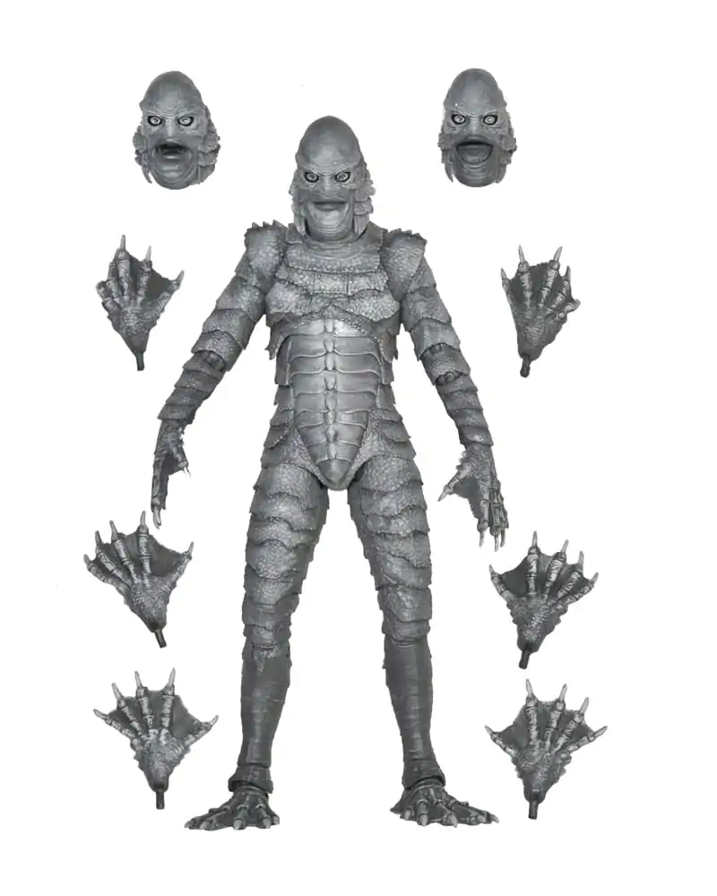 Universal Monsters Actionfigur Ultimate Creature from the Black Lagoon (B&W) 18 cm termékfotó