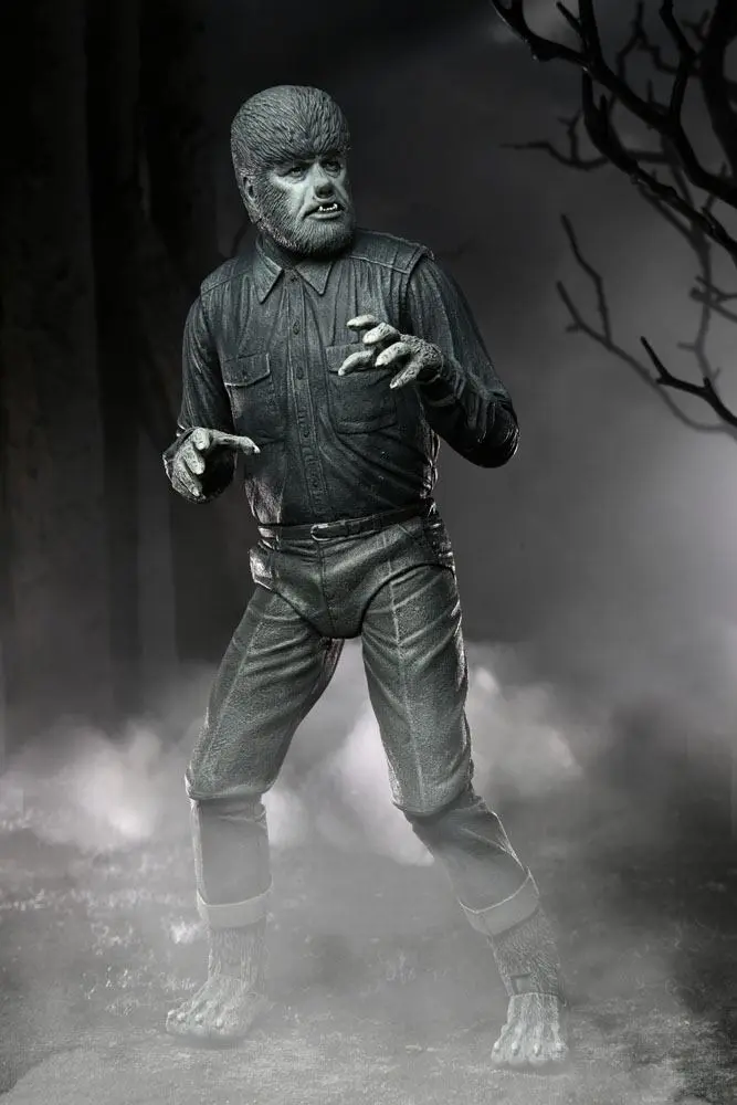 Universal Monsters Actionfigur Ultimate The Wolf Man (Black & White) 18 cm termékfotó