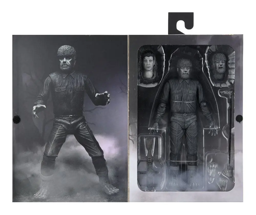 Universal Monsters Actionfigur Ultimate The Wolf Man (Black & White) 18 cm termékfotó