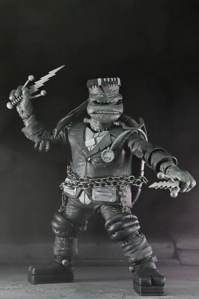 Universal Monsters x Teenage Mutant Ninja Turtles Actionfiguren 4er-Pack Turtles Black & White 18 cm termékfotó