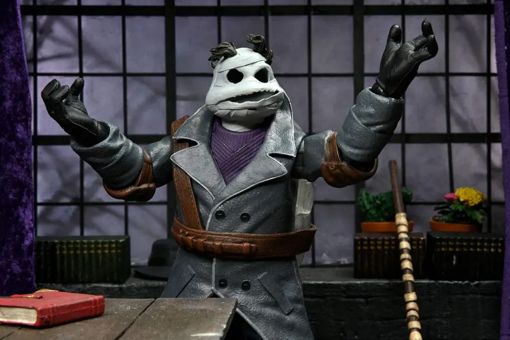 Universal Monsters x Teenage Mutant Ninja Turtles Ultimate Action Figur Donatello as The Invisible Man 18 cm Produktfoto