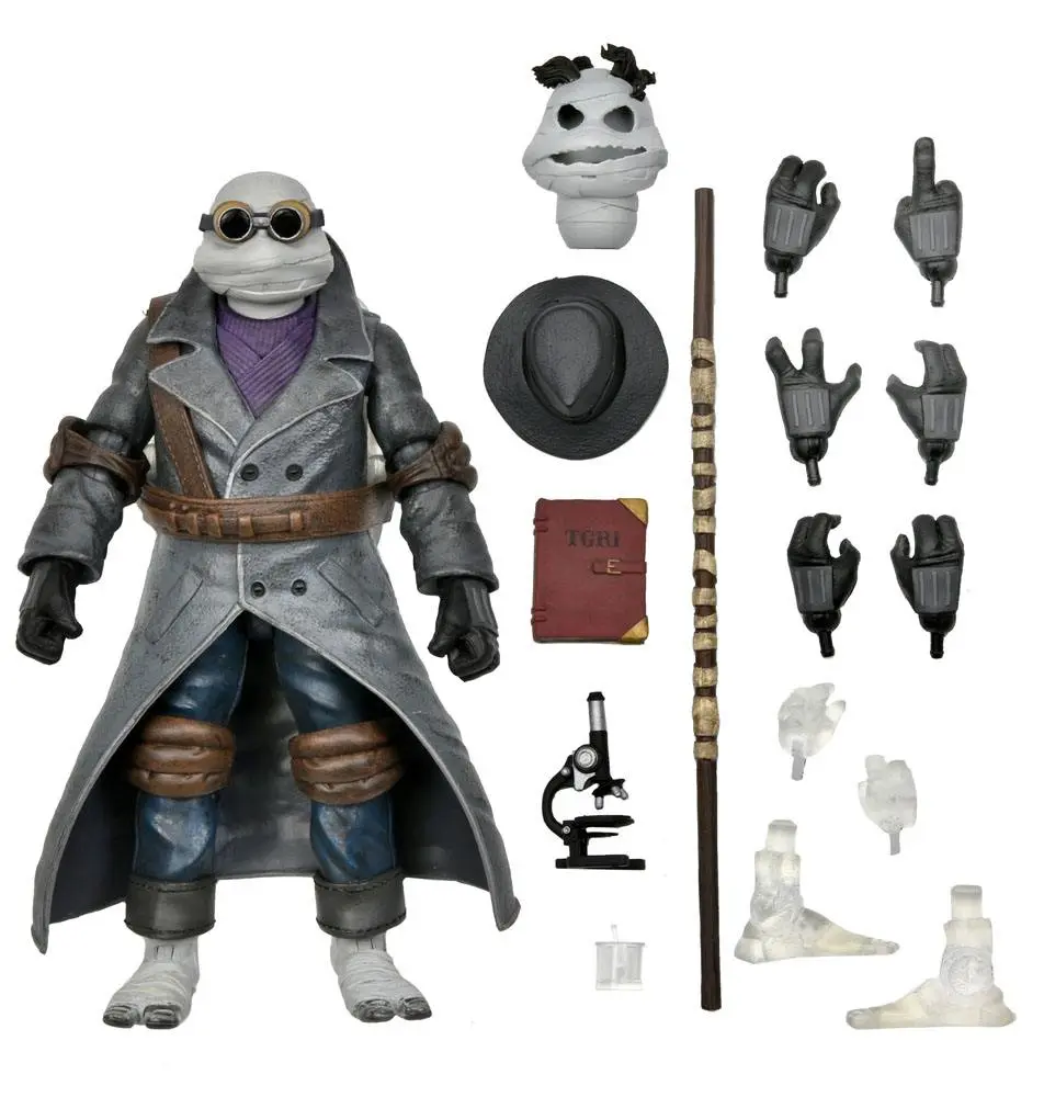 Universal Monsters x Teenage Mutant Ninja Turtles Ultimate Action Figur Donatello as The Invisible Man 18 cm Produktfoto