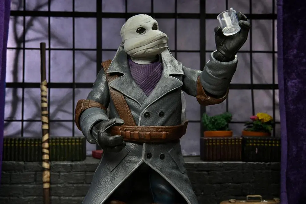 Universal Monsters x Teenage Mutant Ninja Turtles Ultimate Action Figur Donatello as The Invisible Man 18 cm Produktfoto