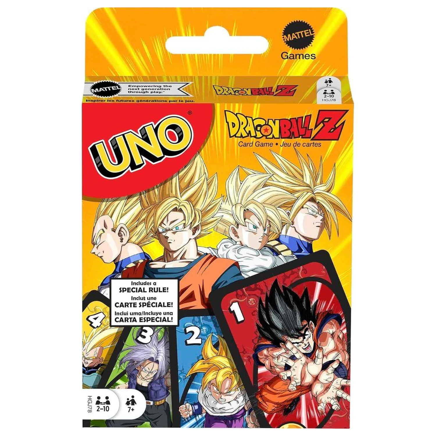 UNO Dragon Ball Z Kartenspiel Produktfoto