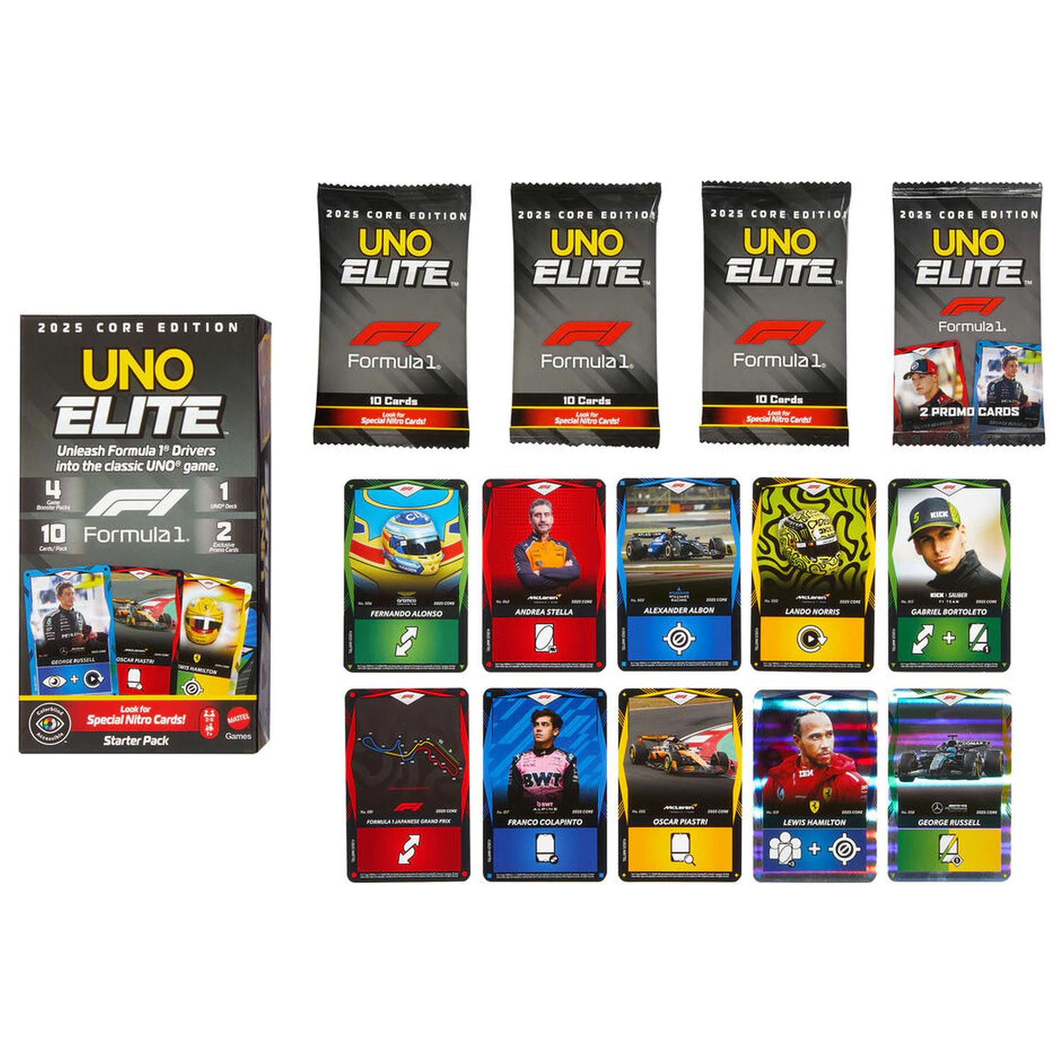 UNO Elite F1 Starter Pack Kartenspiel Produktfoto