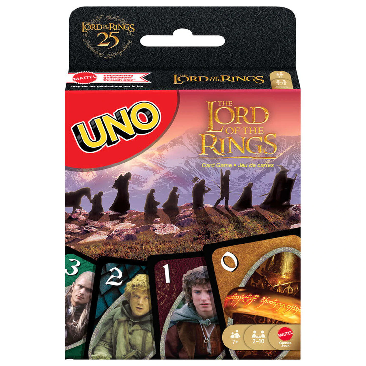 UNO Lord of the Rings Kartenspiel Produktfoto