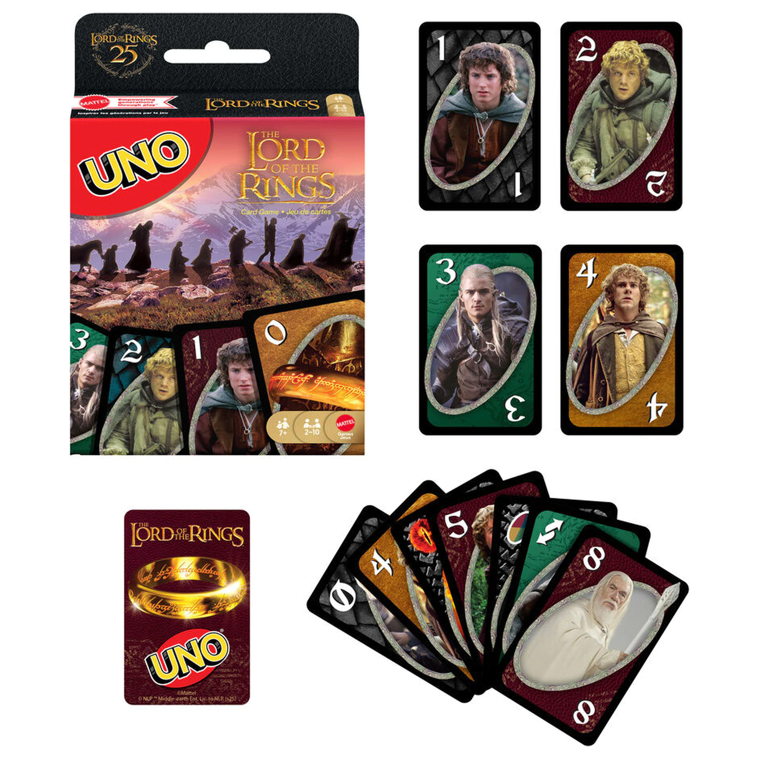 UNO Lord of the Rings Kartenspiel Produktfoto