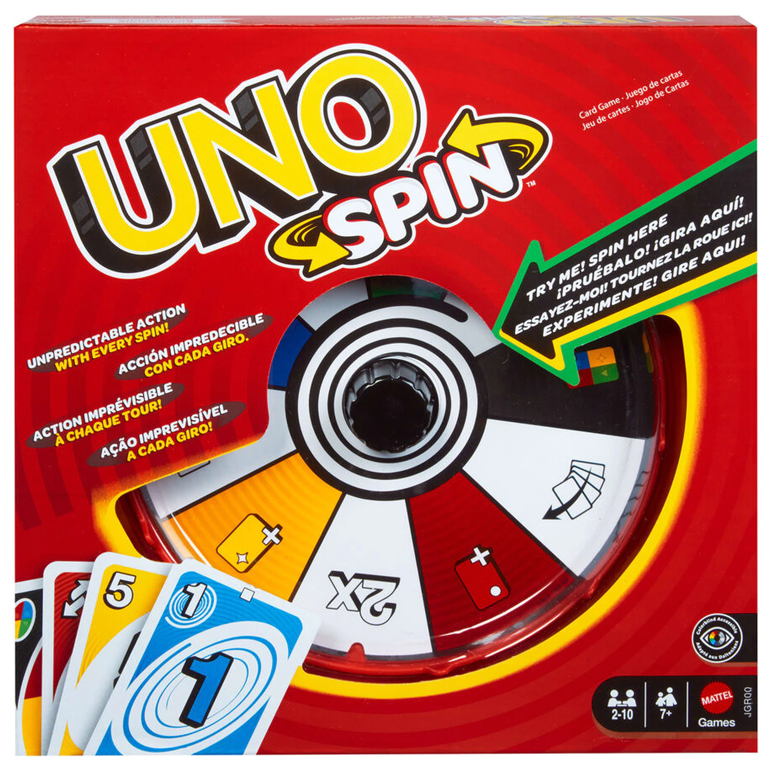 UNO Spin Kartenspiel Produktfoto