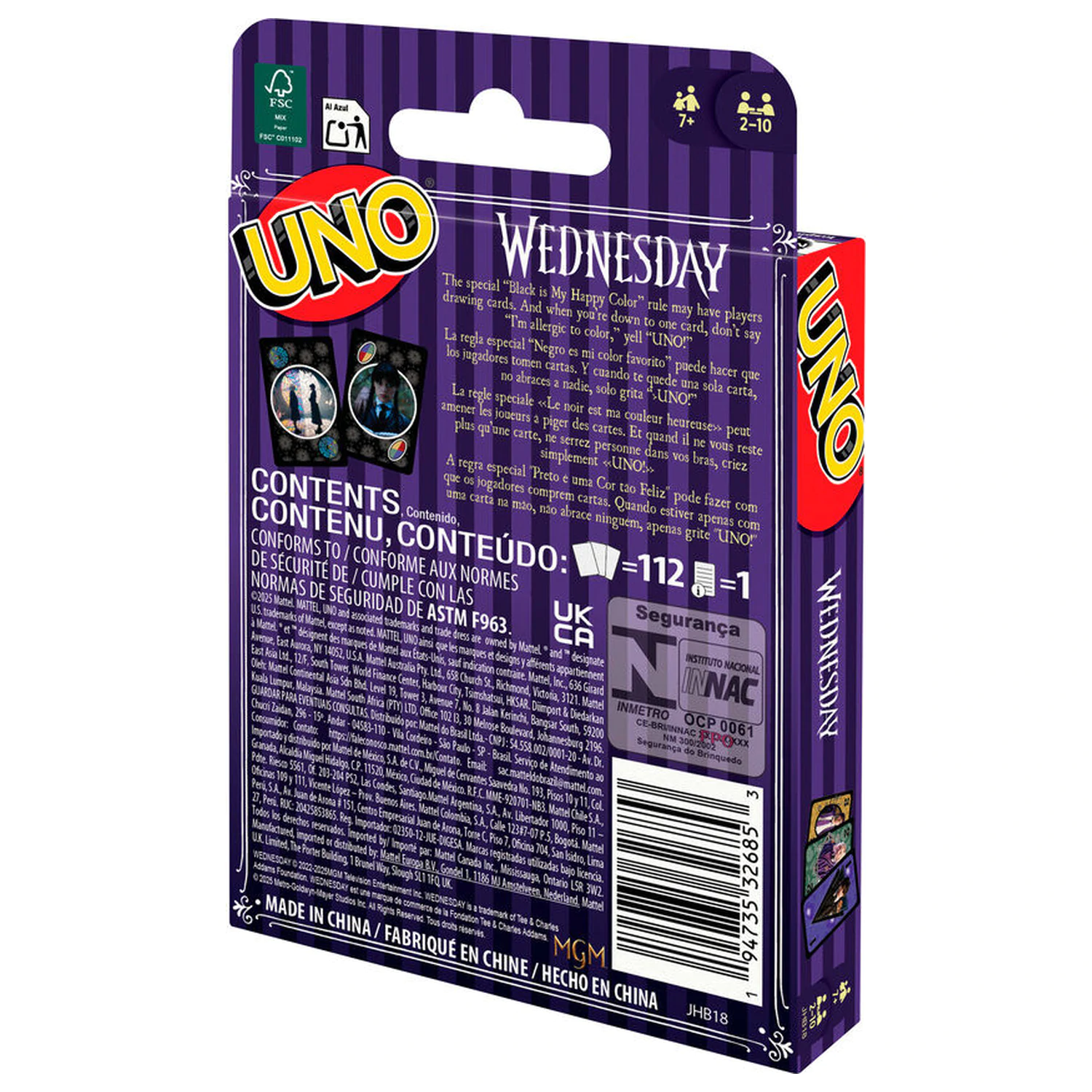 UNO Wednesday Kartenspiel Produktfoto