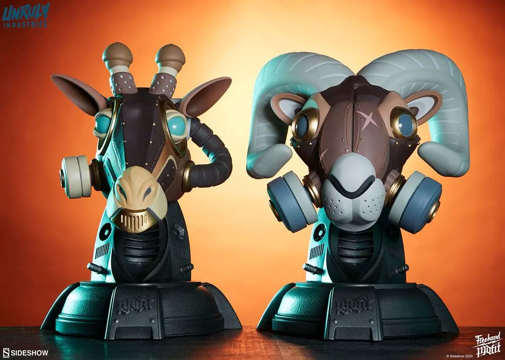 Unruly Designer Series Büsten Ram and Giraffe Guerilla Squadron Set by Freehand Profit 23 cm Produktfoto