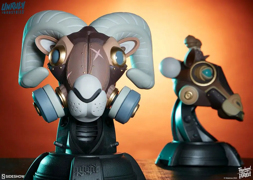 Unruly Designer Series Büsten Ram and Giraffe Guerilla Squadron Set by Freehand Profit 23 cm Produktfoto